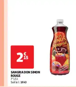 Auchan Sangria don simon rouge offre