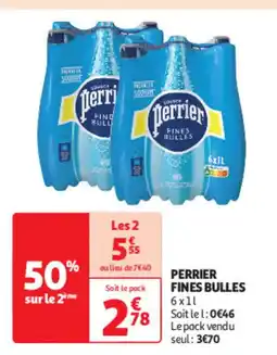 Auchan PERRIER fines bulles offre