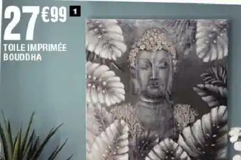 La Foir'Fouille Toile imprimée bouddha offre