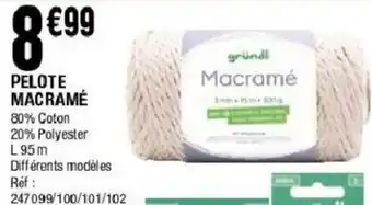 La Foir'Fouille Pelote macramé offre