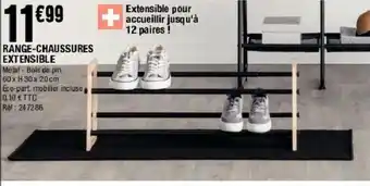 La Foir'Fouille Range-chaussures extensible offre
