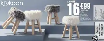 Tabouret yéti