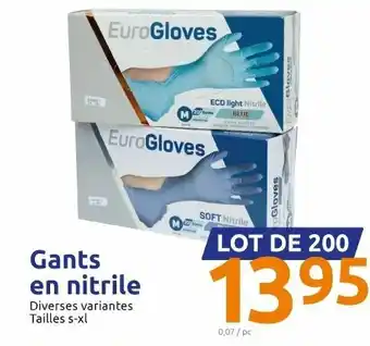 Action Gants en nitrile offre
