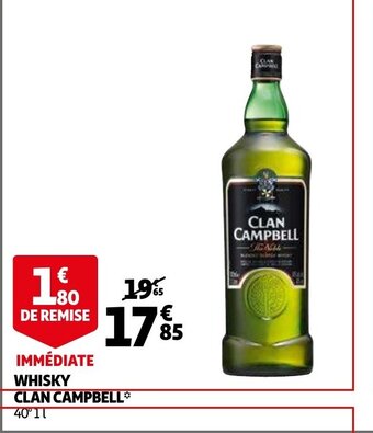 Auchan Whisky clan campbell offre