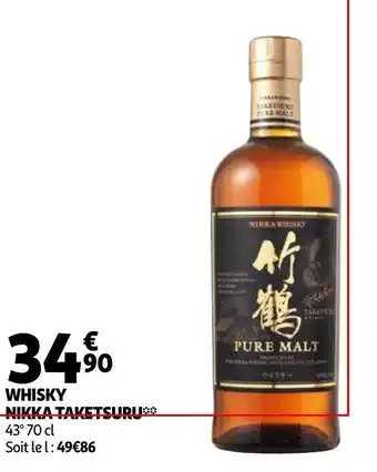 Auchan Whisky nikka taketsuru offre