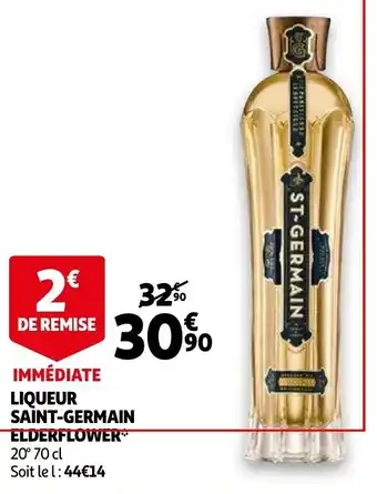 Auchan Liqueur saint-germain elderflower offre