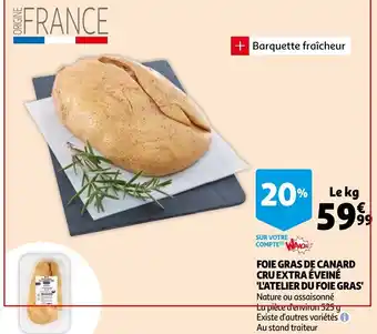 Auchan Foie gras de canard cru extra éveiné offre