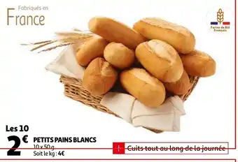 Auchan Petits pains blancs offre