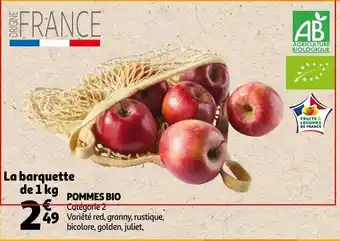 Auchan Pommes bio offre