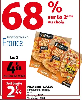 Auchan Pizza crust sodebo offre