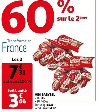 Auchan Mini babybel offre