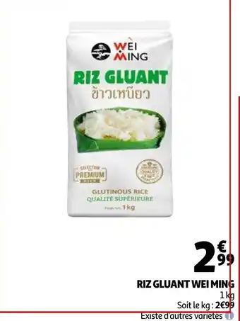 Auchan Riz gluant wei ming offre