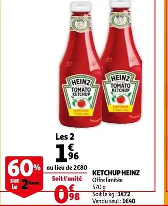 Auchan Ketchup heinz offre
