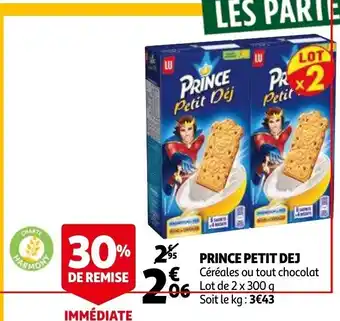Auchan Prince petit dej offre