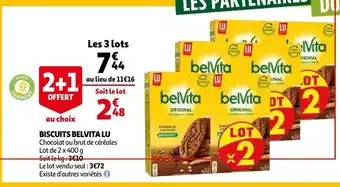 Auchan Biscuits belvita lu offre
