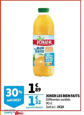 Auchan Joker Les Bien Faits offre