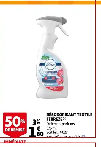 Auchan Désodorisant Textile Febreze offre