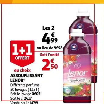 Auchan Assouplissant Lenor offre