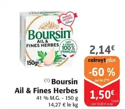 Colruyt Boursin Ail & Fines Herbes offre