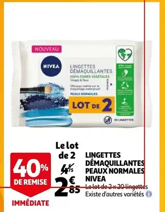 Auchan Lingettes Démaquillantes offre
