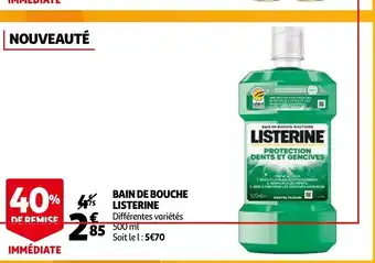 Auchan Bain de Bouche Listerine offre