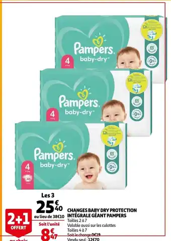 Auchan Changes Baby Dry Protection offre
