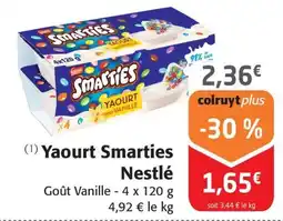 Colruyt Yaourt Smarties Nestlé offre
