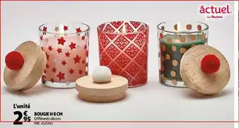 Auchan Bougie H 8cm offre