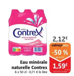 Colruyt Eau minérale naturelle Contrex offre