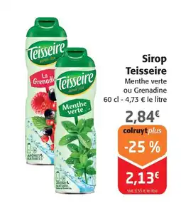 Colruyt Sirop Teisseire offre