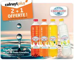 Eau de source au jus de fruits Cristaline