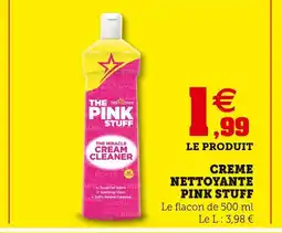 Super U Star Drops CREME NETTOYANTE PINK STUFF offre