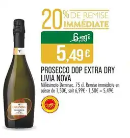 Match PROSECCO DOP EXTRA DRY LIVIA NOVA offre