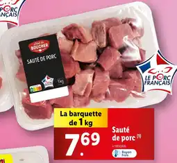 Lidl L'étal du BOUCHER Sauté de porc offre