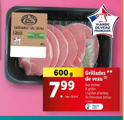 L'étal du Boucher Grillades de veau
