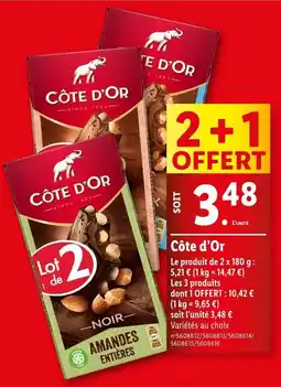 Lidl Côte d’Or offre