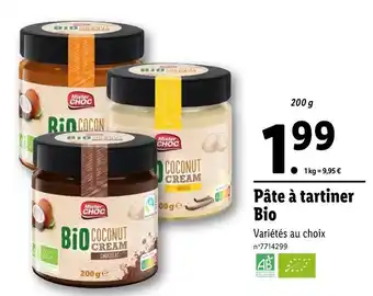 Lidl Mister CHOC Pâte à tartiner Bio offre