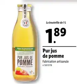 Lidl Pur jus de pomme offre