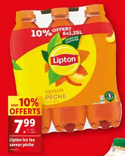 Lidl Lipton ice tea Lipton ice tea saveur pêche offre