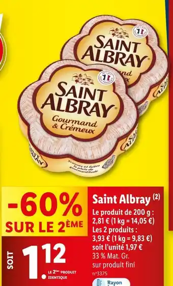 Lidl Saint Albray offre