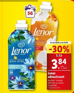 Lidl Lenor adoucissant offre