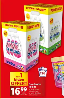 Lidl Omo Lessive liquide offre