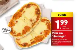 Pizza aux 3 fromages