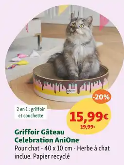 Maxi Zoo AniOne Griffoir Gâteau Celebration offre