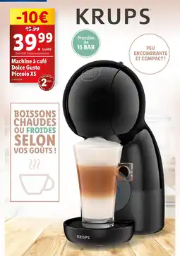 Lidl KRUPS Machine à café Dolce Gusto Piccolo XS offre