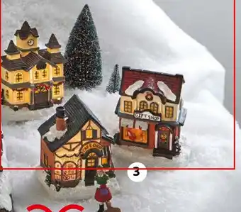 Auchan Lot de 3 Maisons à Piles offre