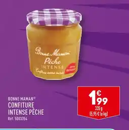ALDI BONNE MAMAN CONFITURE INTENSE PÊCHE offre