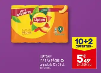 ALDI LIPTON ICE TEA PÊCHE offre