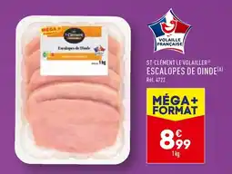 ALDI ST-CLÉMENT LE VOLAILLER ESCALOPES DE DINDE offre
