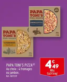 ALDI PAPA TONI’S PIZZA offre